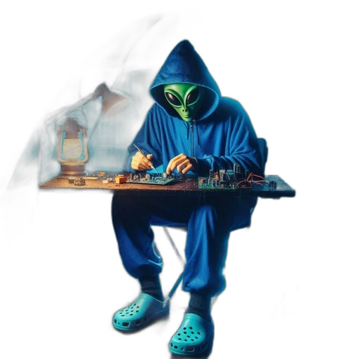 food, jacket, concept art, pixel art, blue, rainy, scene, figure transparent PNG cut-out