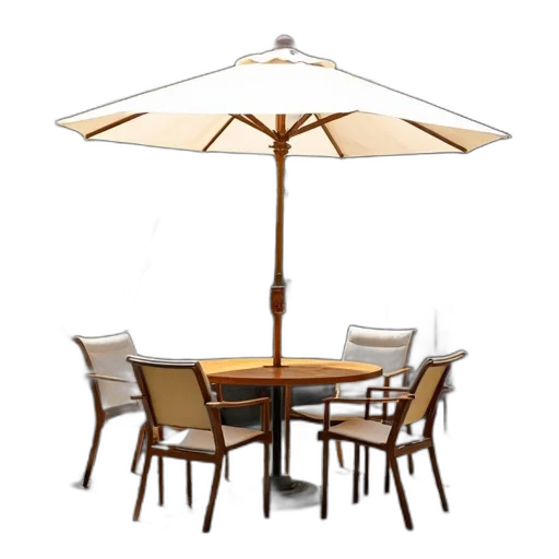 umbrella, furniture, staff, 3d render transparent PNG cut-out