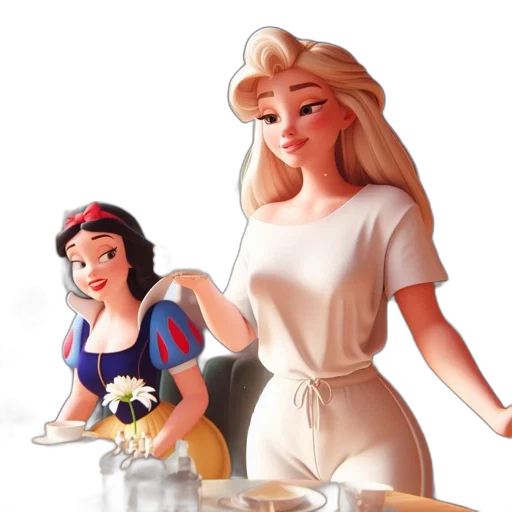 dress, food, jewelry, crown, cartoon, concept art, 3d render, fantasy art transparent PNG cut-out