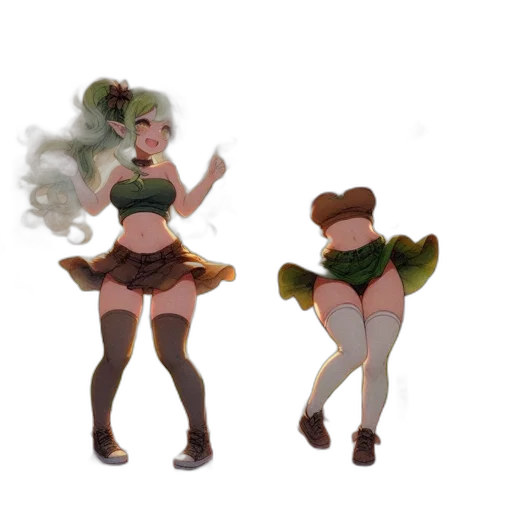 concept art, 3d render, pixel art, fantasy art, green, earth tones, pastel, dark transparent PNG cut-out