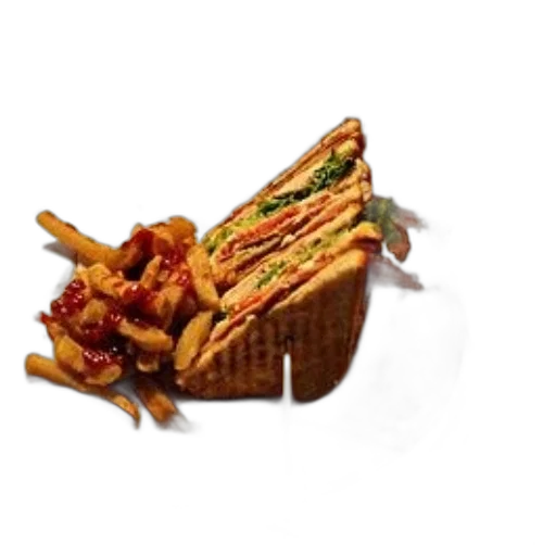 food, crown, animal, photorealistic, 3d render, club, sandwich, fries transparent PNG cut-out