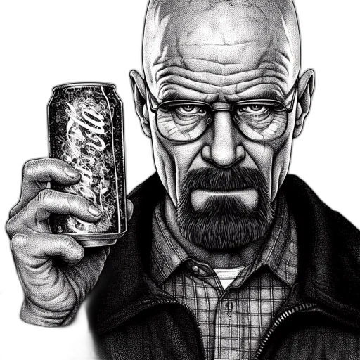 face, bottle, weapon, comic book art, photorealistic, cartoon, pencil sketch, illustrated transparent PNG cut-out