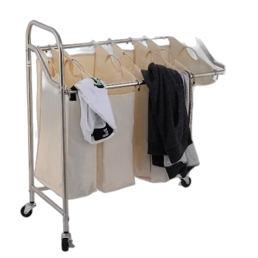 staff, jacket, furniture, dress, stainless, steel, laundry, sorter transparent PNG cut-out
