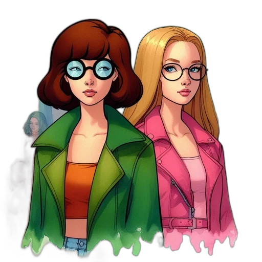 jacket, comic book art, cartoon, concept art, pixel art, neon, colorful, green transparent PNG cut-out
