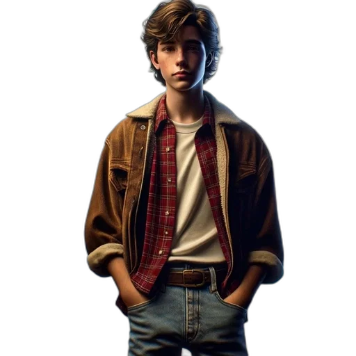 jacket, face, robot, weapon, concept art, photorealistic, pixel art, comic book art transparent PNG cut-out