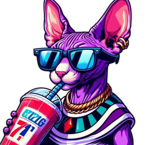 jacket, animal, vaporwave, cyberpunk, pixel art, concept art, neon, colorful transparent PNG cut-out