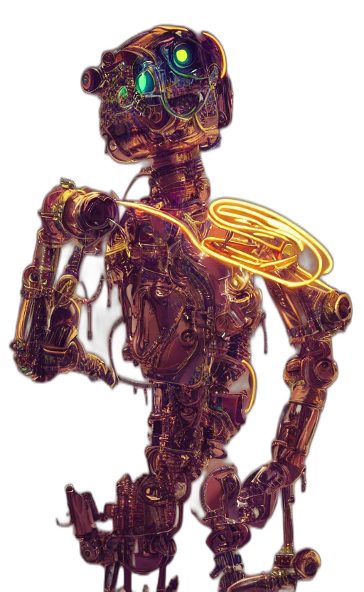 robot, weapon, jewelry, staff transparent PNG cut-out