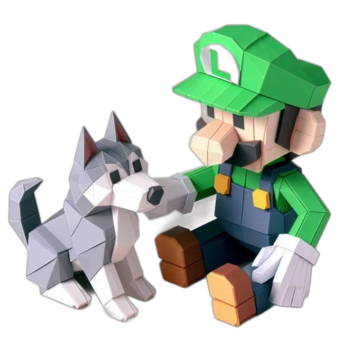animal, weapon, staff, creature, pixel art, 3d render, concept art, watercolor transparent PNG cut-out