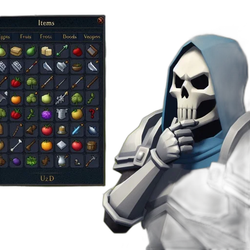 mask, weapon, concept art, dark, monochrome, video, game, screenshot transparent PNG cut-out