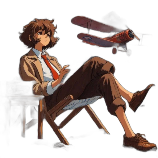 shoes, jacket, staff, furniture, concept art, anime, pixel art, comic book art transparent PNG cut-out