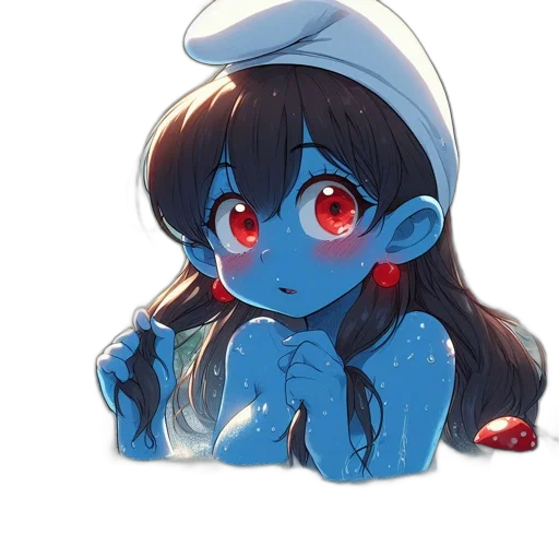 staff, creature, hat, face, anime, pixel art, watercolor, concept art transparent PNG cut-out