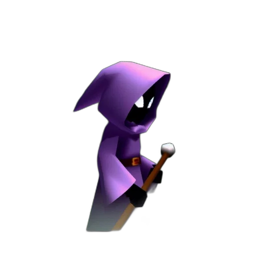 staff, robot, creature, hat, 3d render, concept art, pixel art, vaporwave transparent PNG cut-out