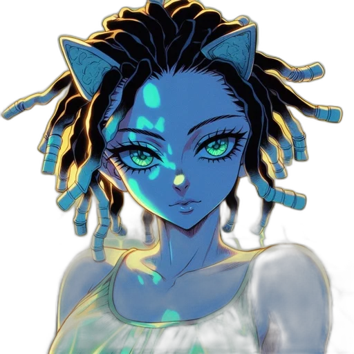 mask, staff, creature, jewelry, anime, fantasy art, concept art, pixel art transparent PNG cut-out