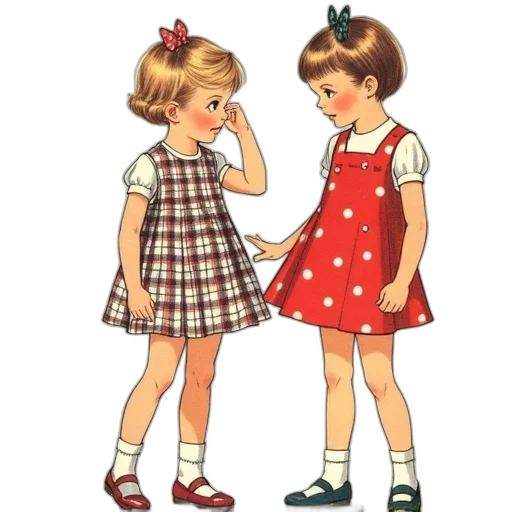 dress, shoes, cartoon, concept art, photorealistic, city street, red, vintage transparent PNG cut-out