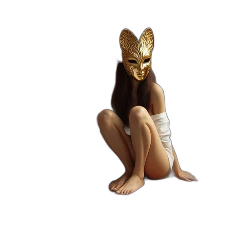 mask, animal, creature, staff, concept art, fantasy art, 3d render, pixel art transparent PNG cut-out