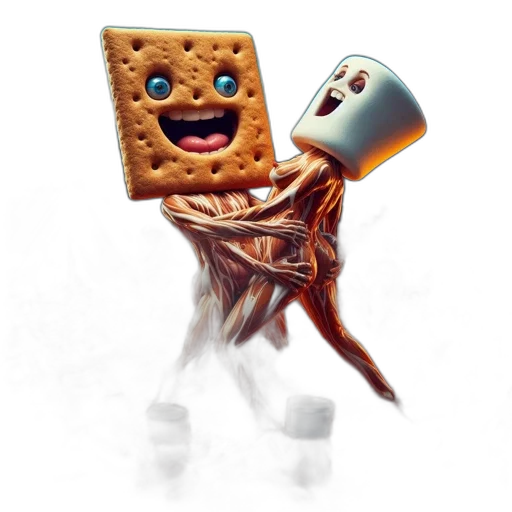 robot, food, creature, mask, concept art, 3d render, pixel art, outer space transparent PNG cut-out