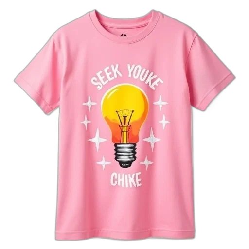 vaporwave, neon lights, neon, pink, t-shirt, stylized, illustration, light transparent PNG cut-out