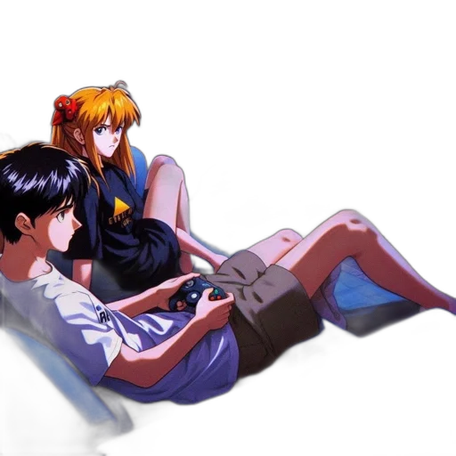 furniture, anime, concept art, pixel art, comic book art, underwater, fire, neon lights transparent PNG cut-out