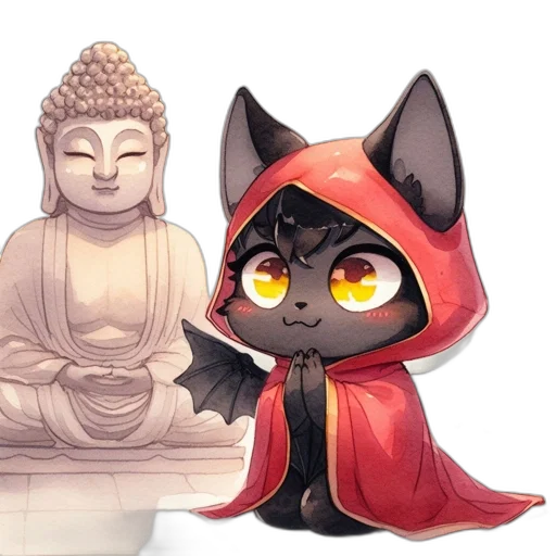 concept art, fantasy art, pixel art, 3d render, serene, composition, features, statue transparent PNG cut-out