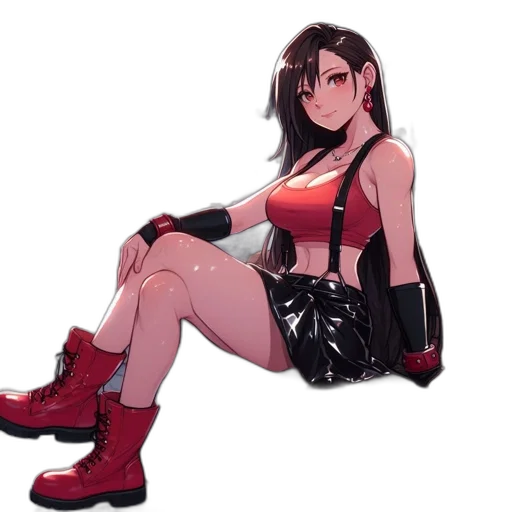dress, jacket, shoes, weapon, pixel art, concept art, anime, cyberpunk transparent PNG cut-out
