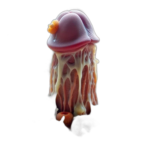 food, hat, creature, hair, 3d render, concept art, photorealistic, fantasy art transparent PNG cut-out