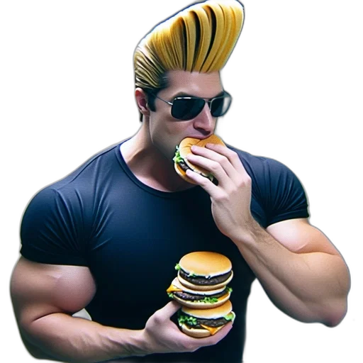 food, animal, creature, hair, concept art, 3d render, cyberpunk, pixel art transparent PNG cut-out