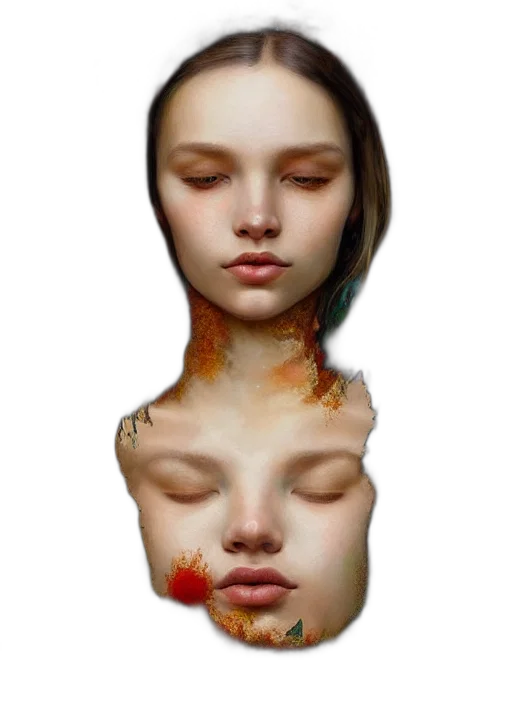 face, mask, crown, jewelry transparent PNG cut-out