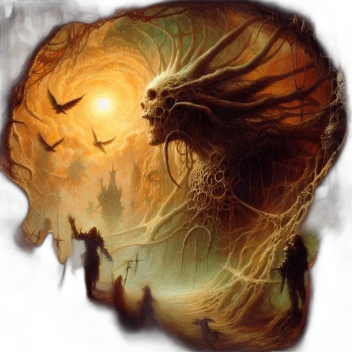 dragon, hair, mask, creature, fantasy art, concept art, oil painting, photorealistic transparent PNG cut-out