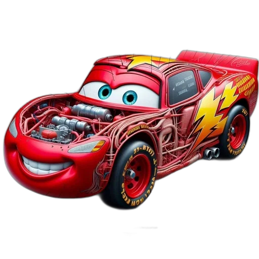car, weapon, robot, animal, 3d render, concept art, photorealistic, cartoon transparent PNG cut-out