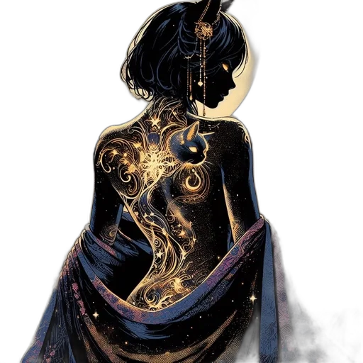 dress, crown, mask, jewelry, concept art, fantasy art, comic book art, watercolor transparent PNG cut-out