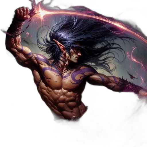hair, dragon, fantasy art, comic book art, concept art, photorealistic, ethereal, elvish transparent PNG cut-out