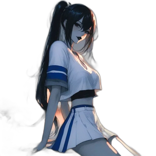 dress, staff, sword, weapon, anime, concept art, fantasy art, watercolor transparent PNG cut-out