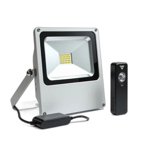 robot, white, floodlight, black, control, unit, remote, displayed transparent PNG cut-out