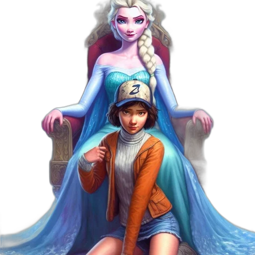 crown, fantasy art, concept art, comic book art, pixel art, snow, underwater, fire transparent PNG cut-out