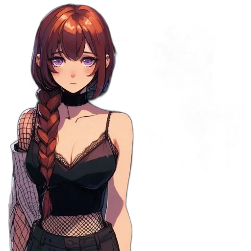 dress, staff, hair, weapon, pixel art, anime, concept art, fantasy art transparent PNG cut-out