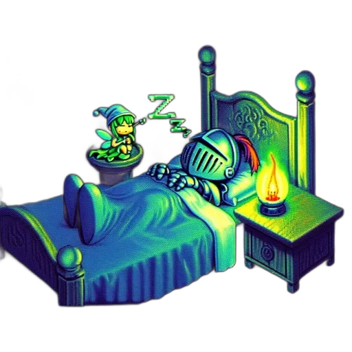 furniture, robot, dragon, crown, concept art, pixel art, fantasy art, 3d render transparent PNG cut-out