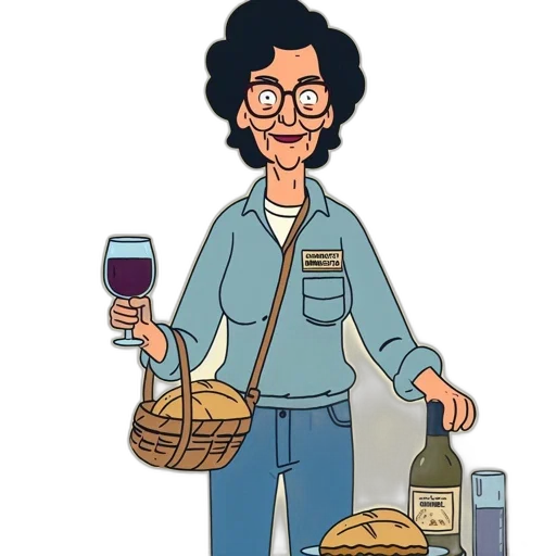 bottle, cartoon, concept art, pixel art, animated, character, named, mrs transparent PNG cut-out