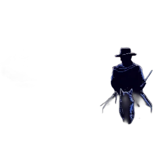 hat, robot, creature, mask, concept art, pixel art, 3d render, fantasy art transparent PNG cut-out