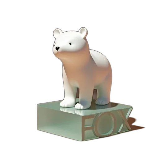animal, staff, 3d render, concept art, pixel art, fantasy art, white, porcelain transparent PNG cut-out