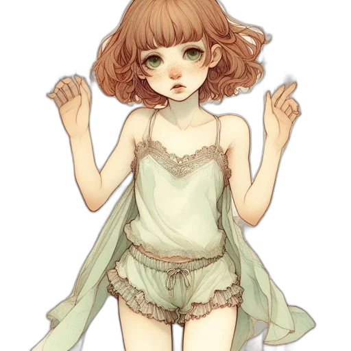 dress, creature, staff, mask, watercolor, fantasy art, pixel art, concept art transparent PNG cut-out