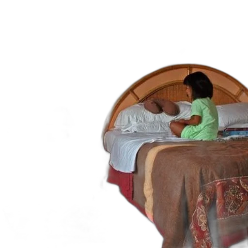 furniture, umbrella, mask, face, 3d render, photorealistic, child, sits transparent PNG cut-out