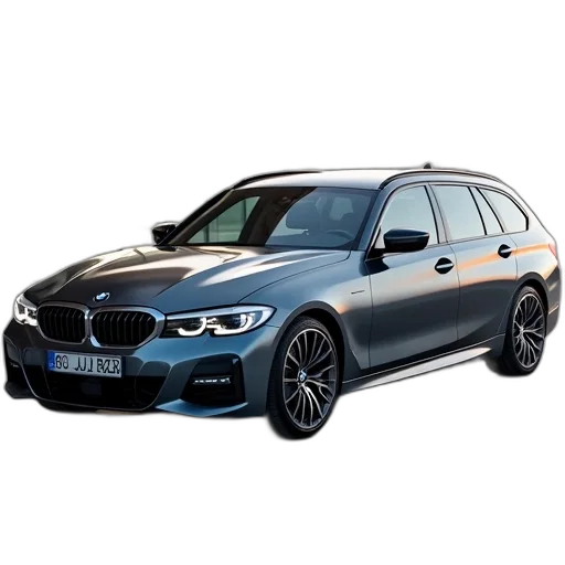 car, photorealistic, new, bmw transparent PNG cut-out