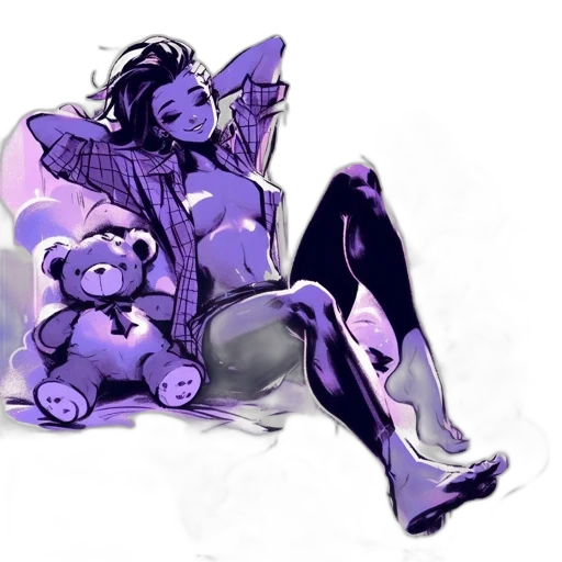 robot, concept art, watercolor, cyberpunk, vaporwave, neon lights, outer space, blue transparent PNG cut-out