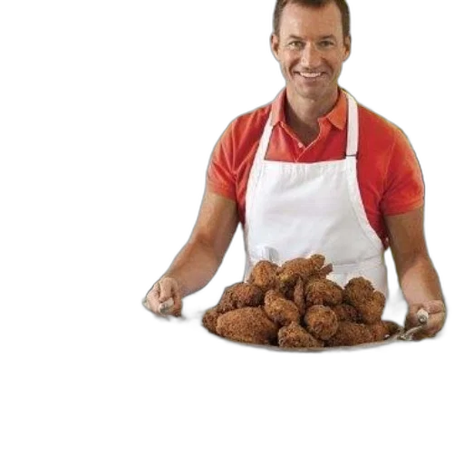 food, animal, hair, staff, photorealistic, man, apron, stands transparent PNG cut-out