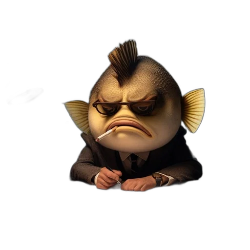 staff, animal, face, creature, concept art, cartoon, 3d render, photorealistic transparent PNG cut-out