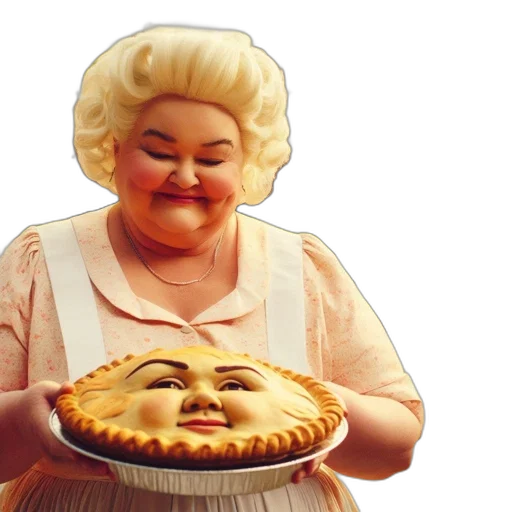 food, face, creature, cheerful, woman, blonde, hair, pink transparent PNG cut-out