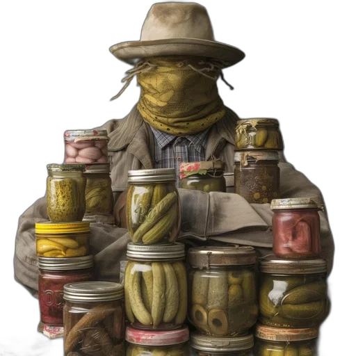 food, mask, hat, robot, concept art, fantasy art, photorealistic, watercolor transparent PNG cut-out