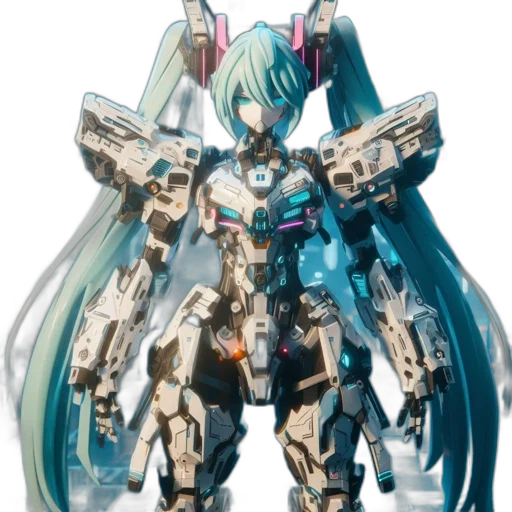 robot, weapon, sword, jewelry, concept art, 3d render, anime, pixel art transparent PNG cut-out