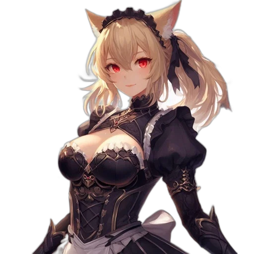 dress, staff, dragon, weapon, fantasy art, anime, concept art, pixel art transparent PNG cut-out