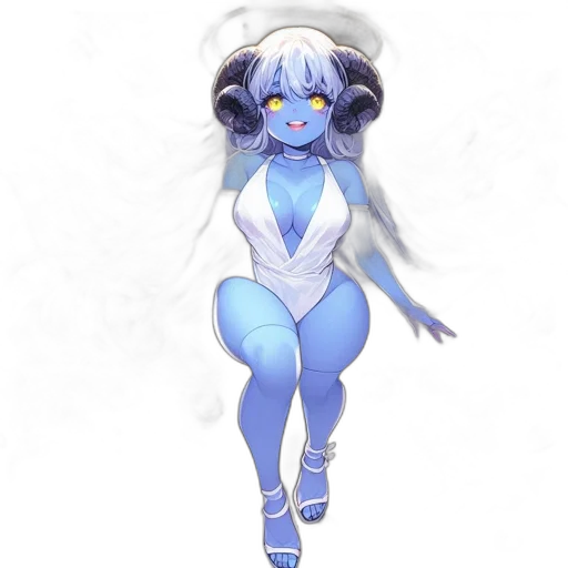 staff, robot, concept art, fantasy art, pixel art, anime, blue, animated transparent PNG cut-out